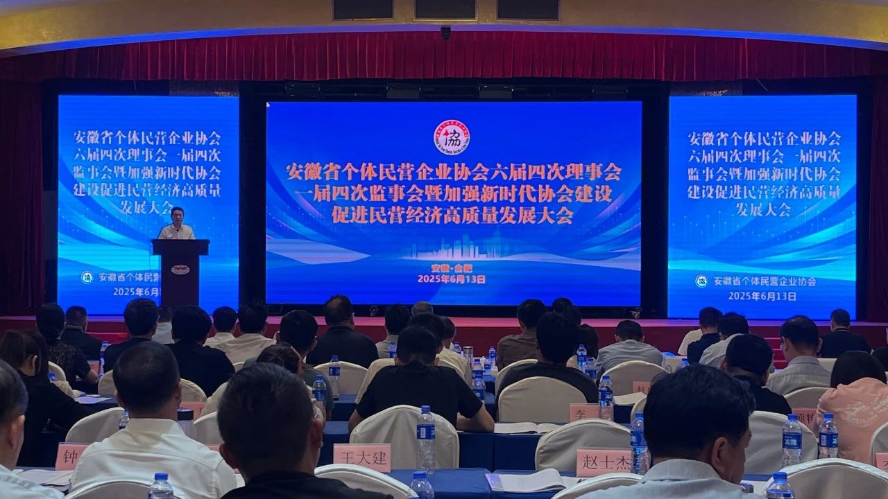 安徽省个体民营企业协会六界四次理事会召开，，省个协副会长单位尊龙时凯智能科技集团董事长高逢满应邀出席会议